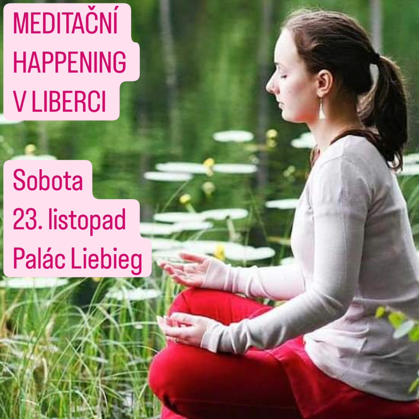 Meditační happening v Liberci