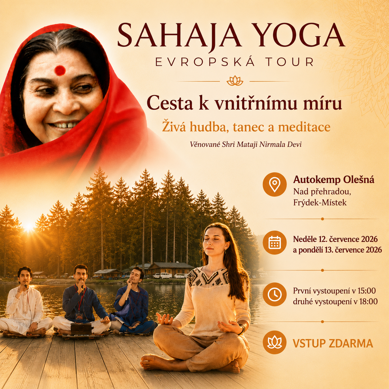 Sahaja Yoga Evropská tour zavítá do Frýdku-Místku